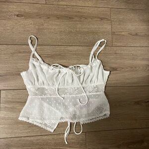 Edikted White Lace Camisole